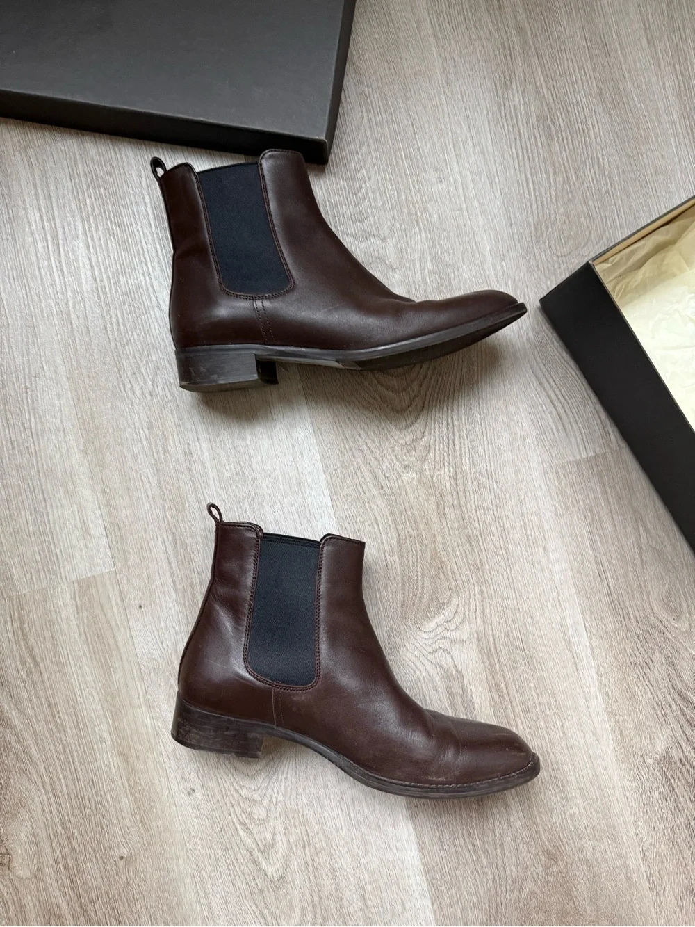 J. Crew Women’s Dark Brown Leather Chelsea Boots